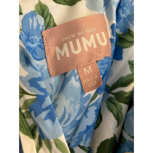 Show Me Your Mumu Lady Corset Dress in Cottage Floral Blue M - Picture 8 of 11